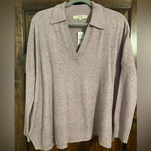Loft Tunic Sweater, Women’s Small, Dusty Pink. NWT.